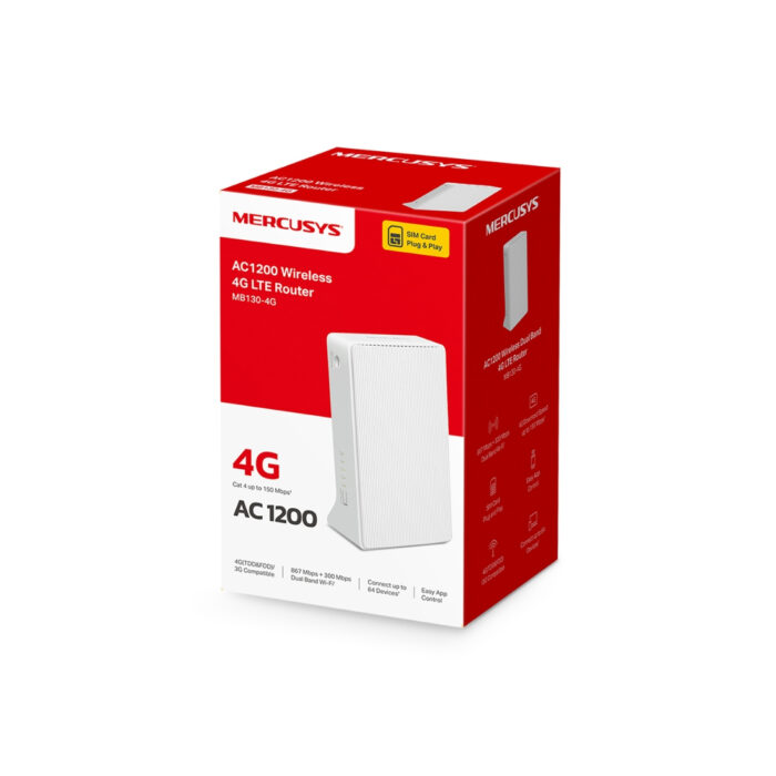 Маршрутизатор Mercusys MB130-4G — изображение 3