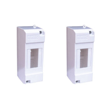 Щиток KSC 11-001 46х130х60 для установки до 2-х автоматических выключателей IP30