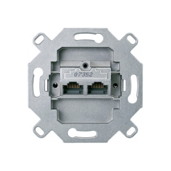 Компьютерная розетка RJ45 мех-м MERTEN MTN465706 х2 8/8 кат. 6