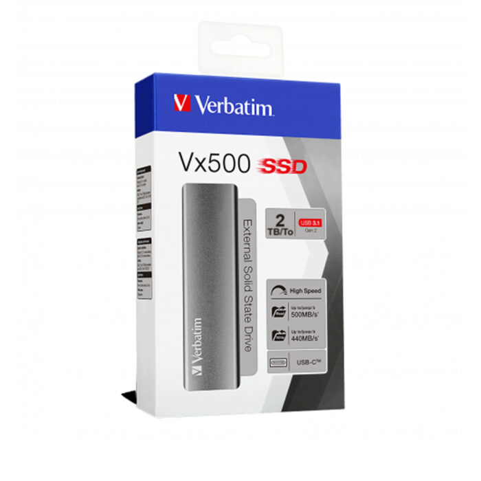 Внешний SSD диск Verbatim VX500 47454 2TB Серый — изображение 3