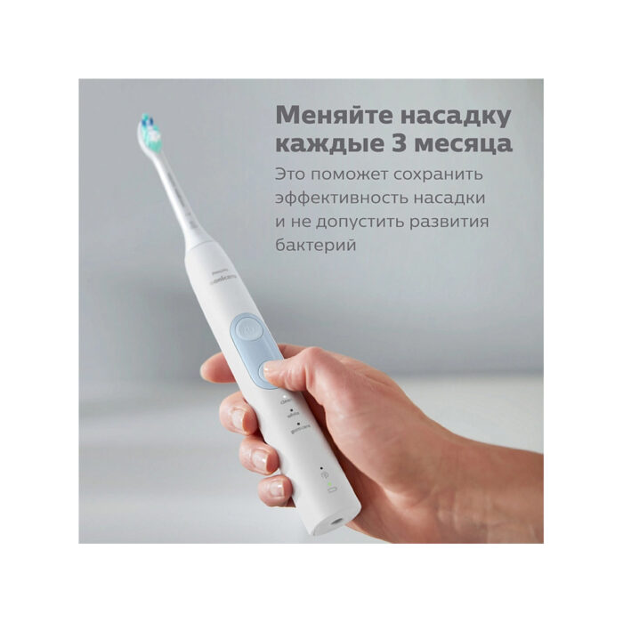 Стандартные насадки для звуковой зубной щетки Philips Sonicare ProResults HX6012/07 2шт — изображение 3