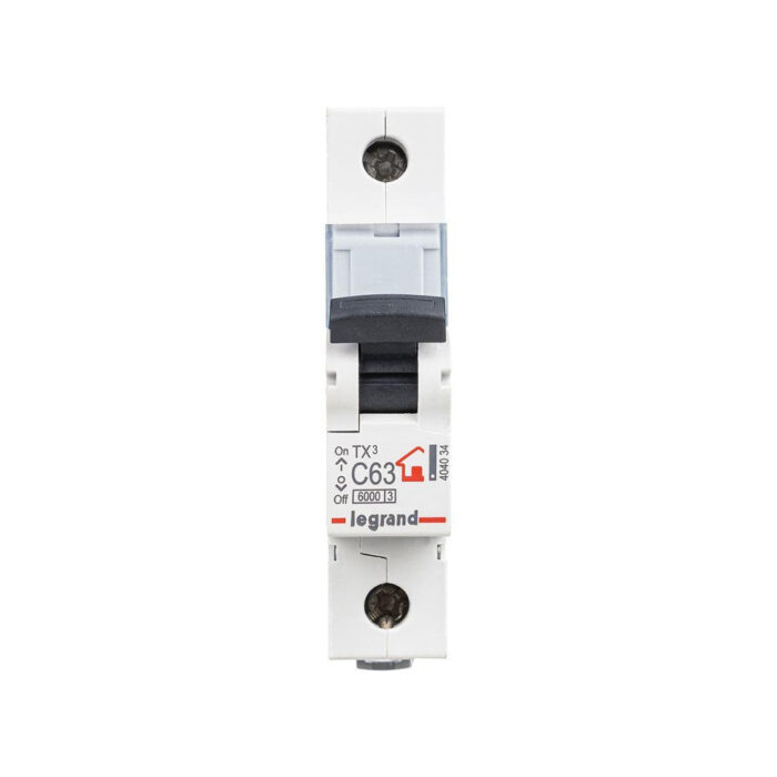 Автоматический выключатель Legrand 404034 1П C63A TX3 6000 6kA — изображение 2