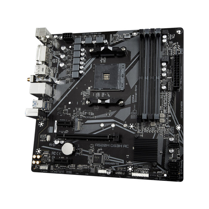 Материнская плата Gigabyte A520M DS3H AC — изображение 3