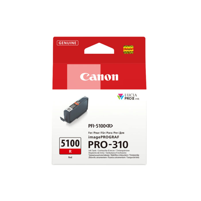 Чернильный картридж Canon PFI-5100 Red — изображение 2