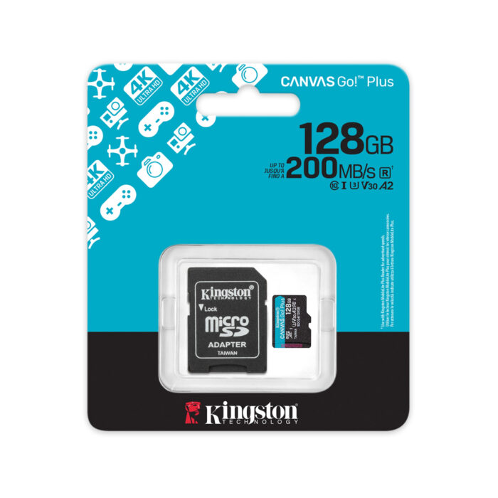 Карта памяти Kingston SDCG4/128GB Canvas Go Plus A2 U3 V30 128GB — изображение 3