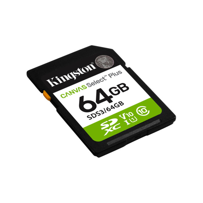 Карта памяти Kingston SDS3/64GB Canvas Select Plus C10 UHS-I U1 V10 64GB — изображение 2