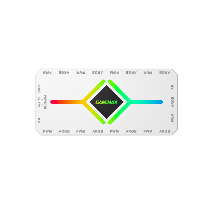 Контроллер подсветки Gamemax V4.0 ARGB+PWM HUB WH (12В) — изображение 3