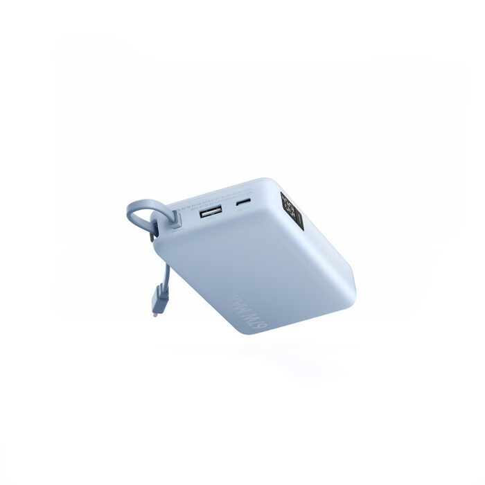 Портативный внешний аккумулятор Xiaomi 67W Power Bank 10000 (Integrated Cable) Ice Blue — изображение 2