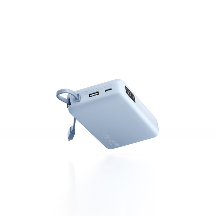 Портативный внешний аккумулятор Xiaomi 67W Power Bank 20000 (Integrated Cable) Ice Blue — изображение 2