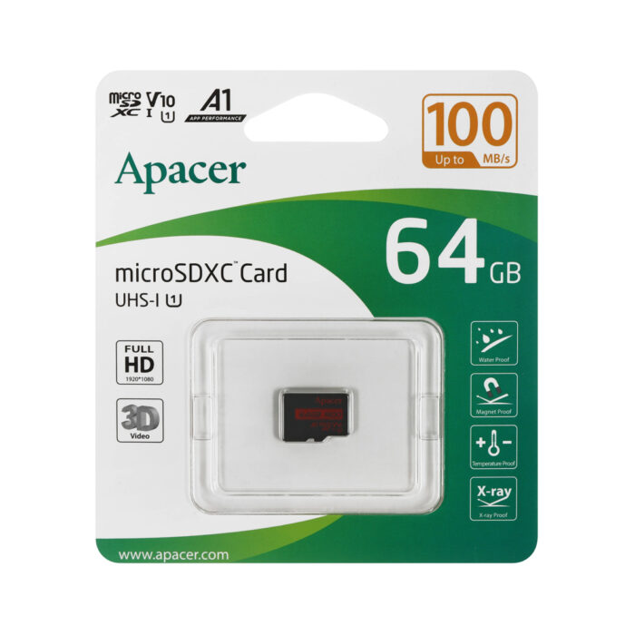 Карта памяти Apacer AP64GMCSX10UB-RA 64GB — изображение 2