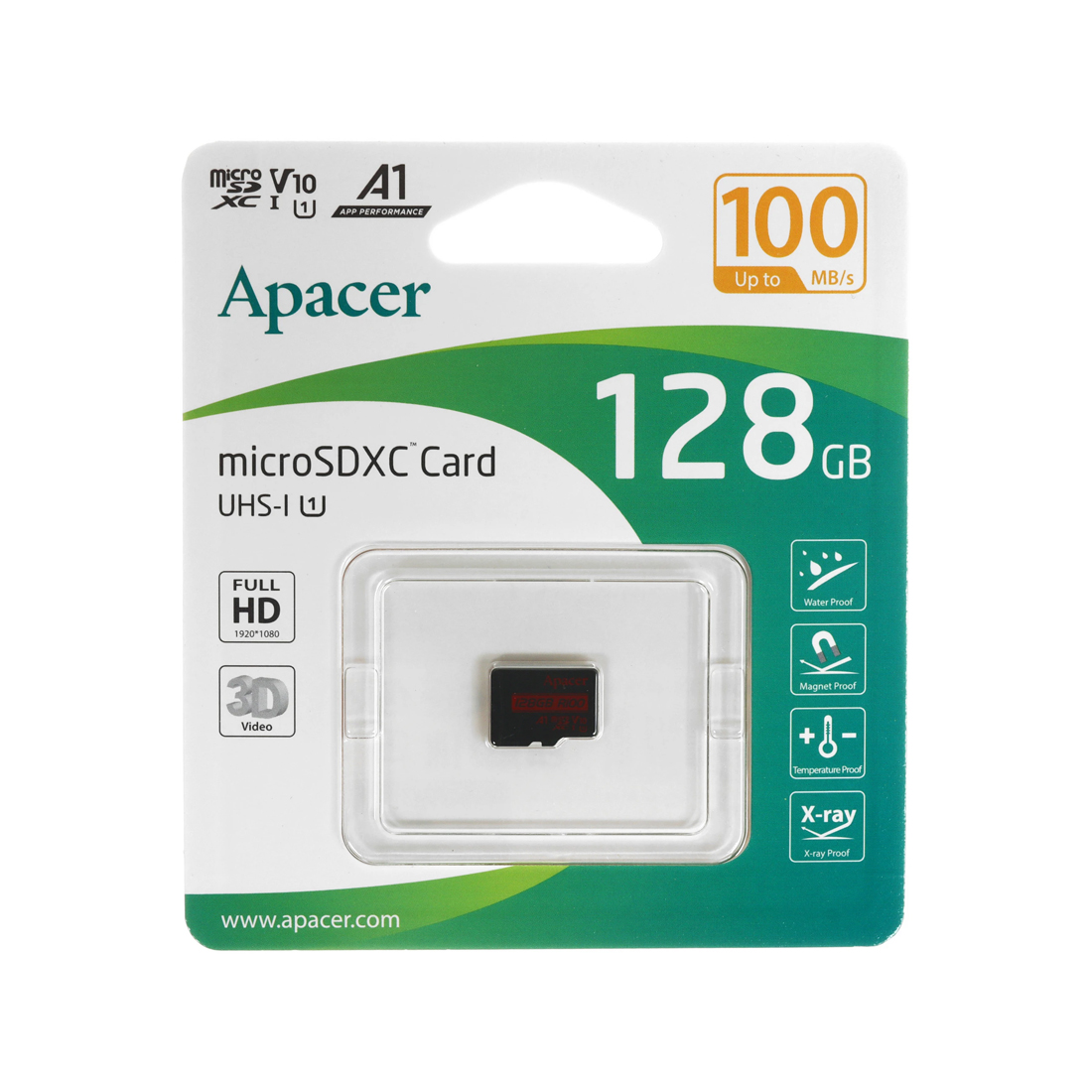 Карта памяти Apacer AP128GMCSX10UB-RA 128GB — изображение 2