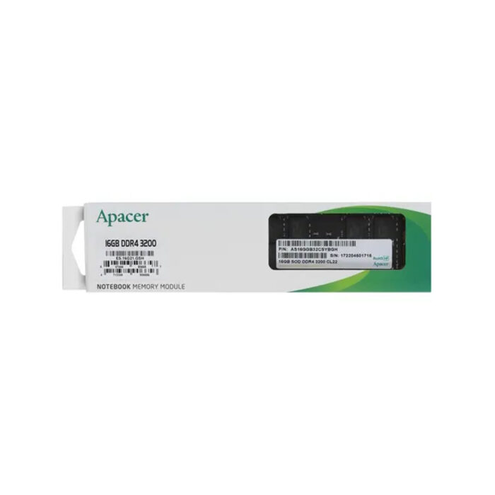 Модуль памяти для ноутбука Apacer ES.16G21.GSH 16GB 3200MHz — изображение 2