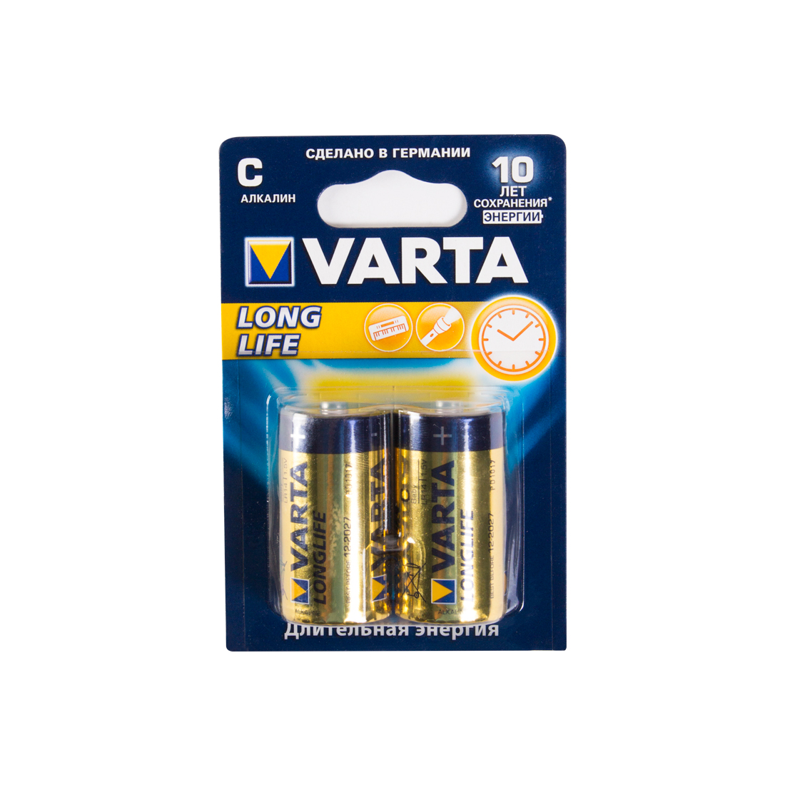 Батарейка VARTA Longlife Baby 1.5V - LR14/ C 2 шт. в блистере — изображение 2