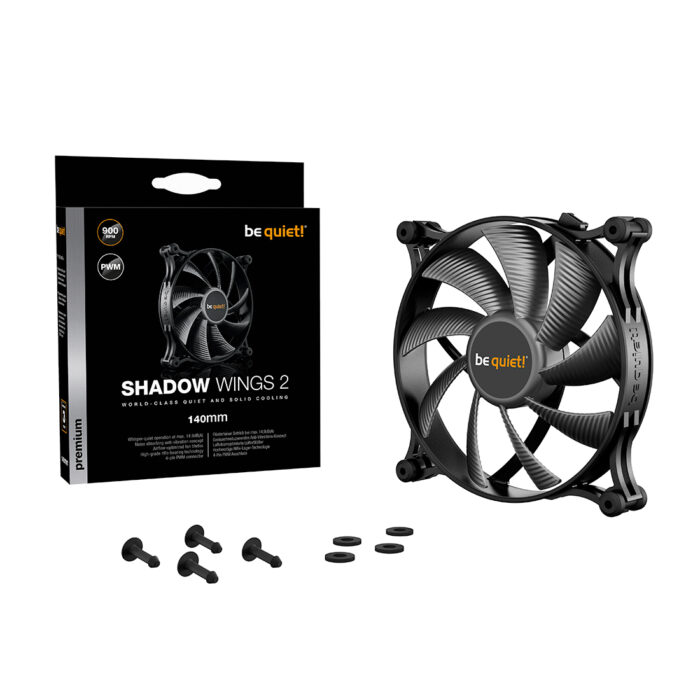 Вентилятор для компьютерного корпуса Bequiet! Shadow Wings 2 140mm PWM — изображение 3