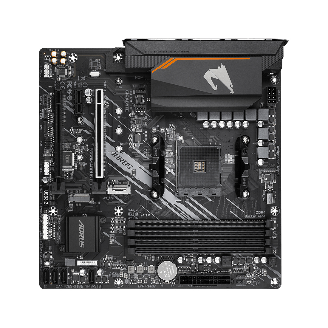Материнская плата Gigabyte B550M AORUS ELITE — изображение 2