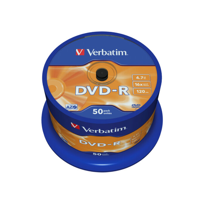 Диск DVD-R Verbatim (43548) 4.7GB 50штук Незаписанный — изображение 2