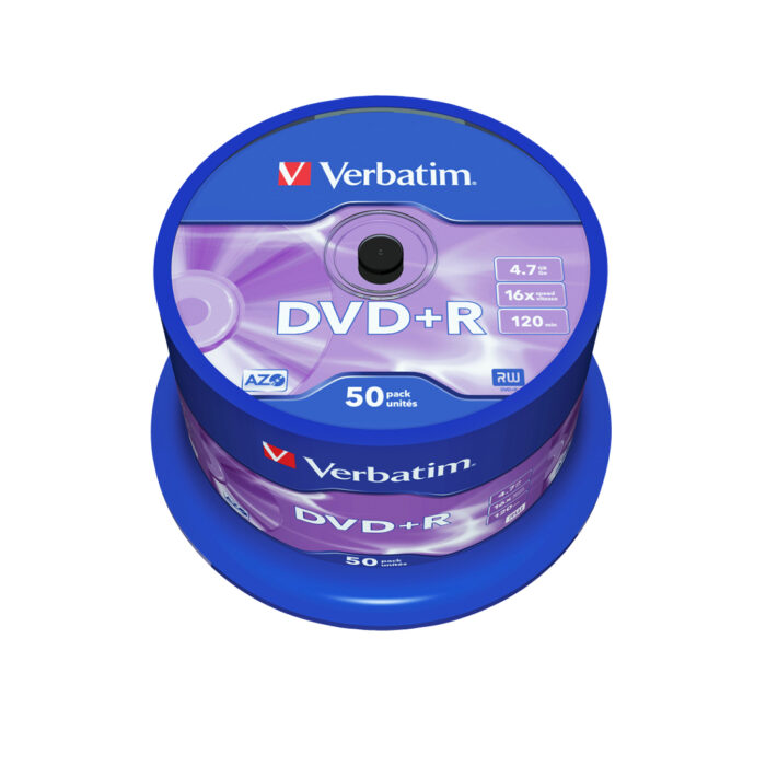 Диск DVD+R Verbatim (43550) 4.7GB 50штук Незаписанный — изображение 2