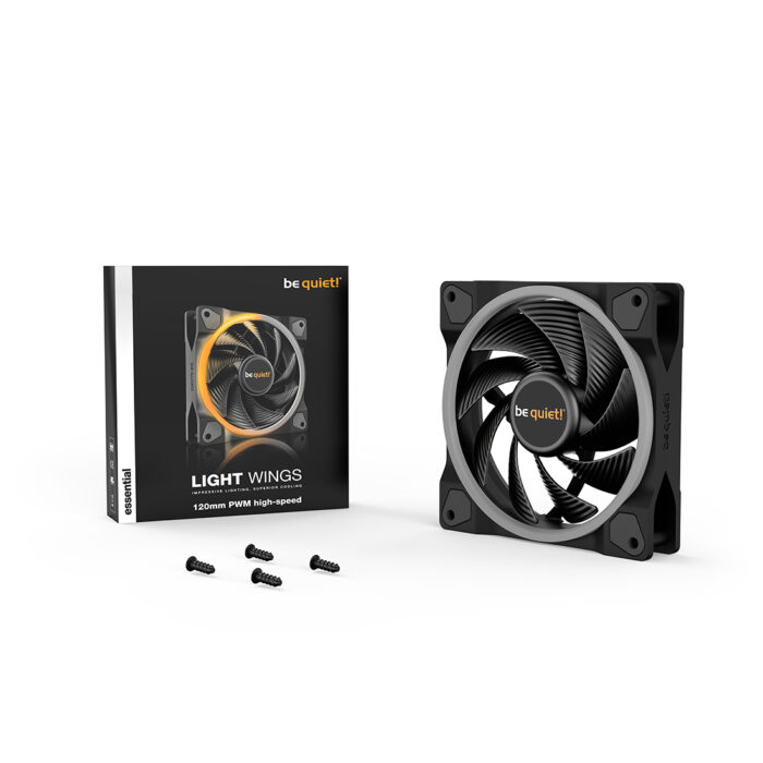 Вентилятор для компьютерного корпуса Bequiet! Light Wings 120mm PWM high-speed ARGB — изображение 3