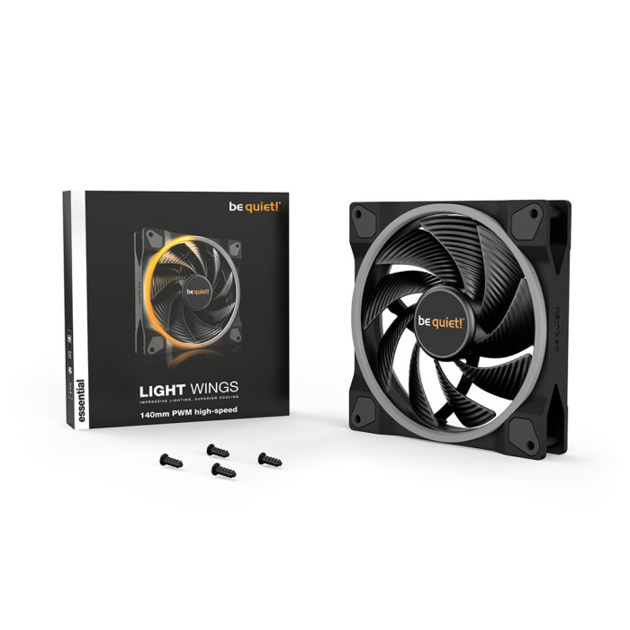 Вентилятор для компьютерного корпуса Bequiet! Light Wings 140mm PWM high-speed ARGB — изображение 3