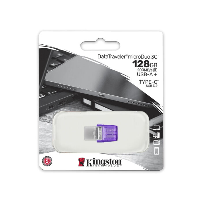 USB-накопитель Kingston DTDUO3CG3/128GB 128GB Фиолетовый — изображение 3