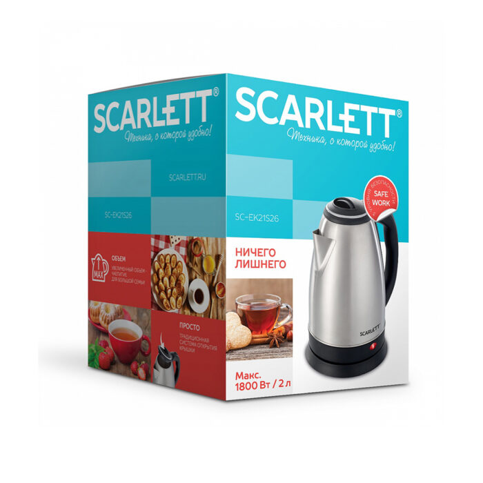 Чайник электрический Scarlett SC-EK21S26 — изображение 3
