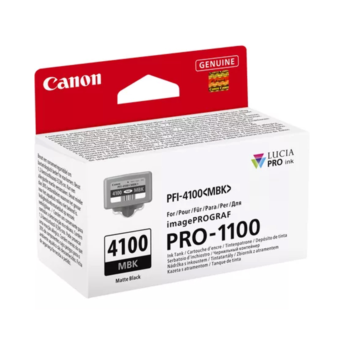 Чернильный картридж Canon PFI-4100 Matte Black — изображение 2