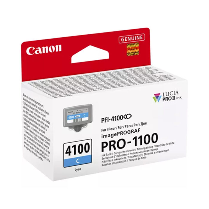 Чернильный картридж Canon PFI-4100 Cyan — изображение 2