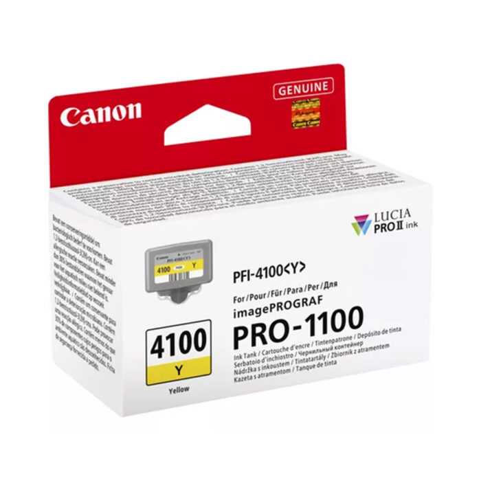 Чернильный картридж Canon PFI-4100 Yellow — изображение 2