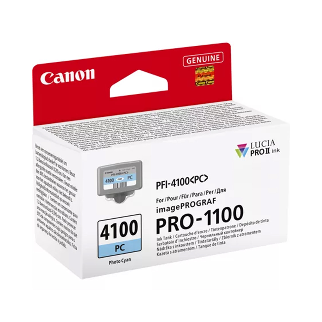 Чернильный картридж Canon PFI-4100 Photo Cyan — изображение 2