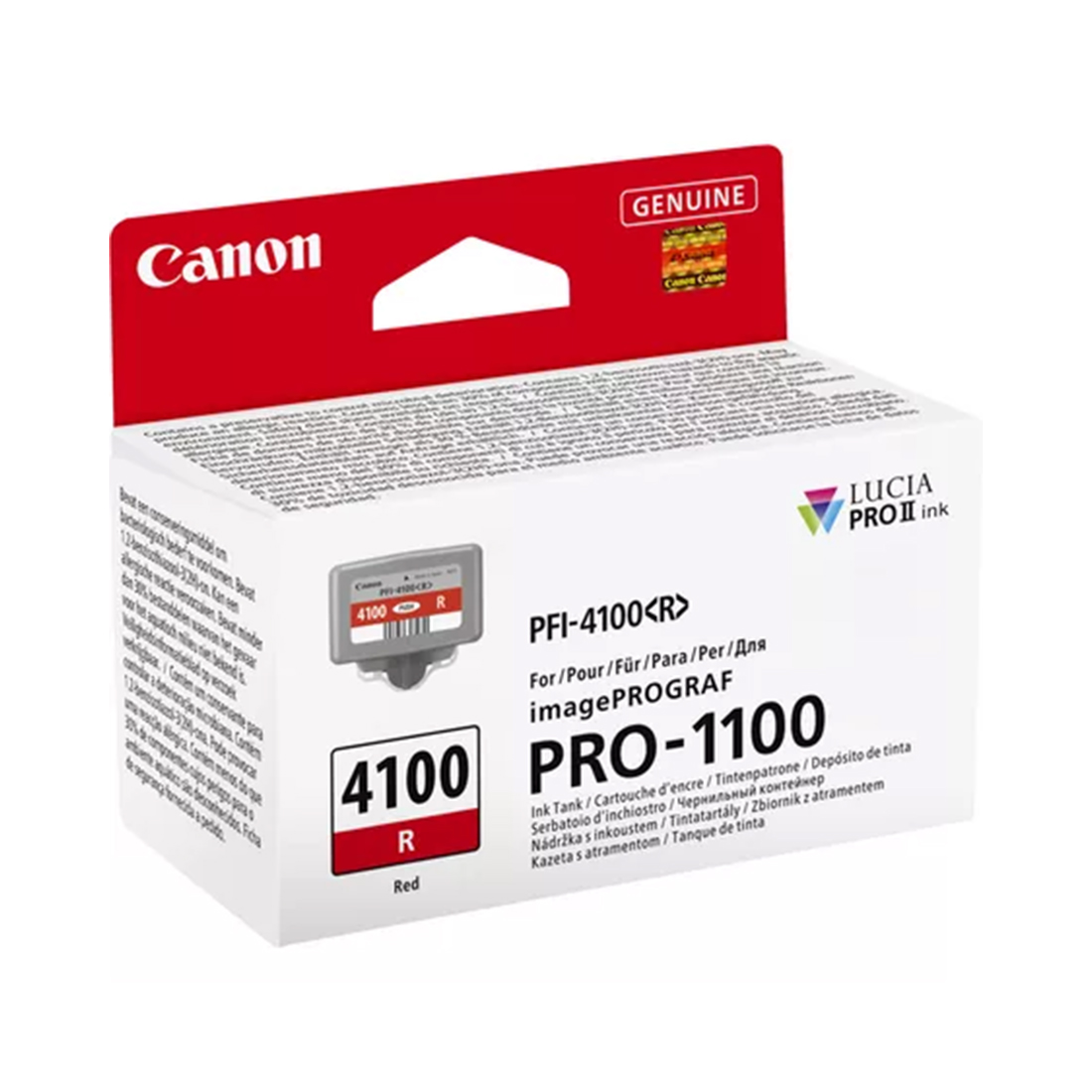 Чернильный картридж Canon PFI-4100 Red — изображение 2