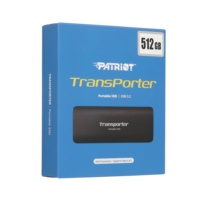 Внешний SSD диск Patriot TRANSPORTER PTP512GPEC 512GB Черный — изображение 3