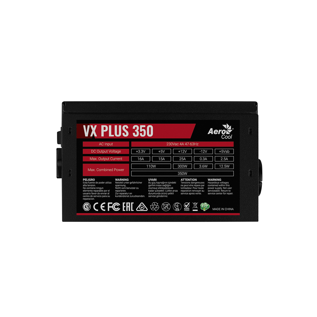 Блок питания Aerocool VX PLUS Stealth 350 — изображение 3