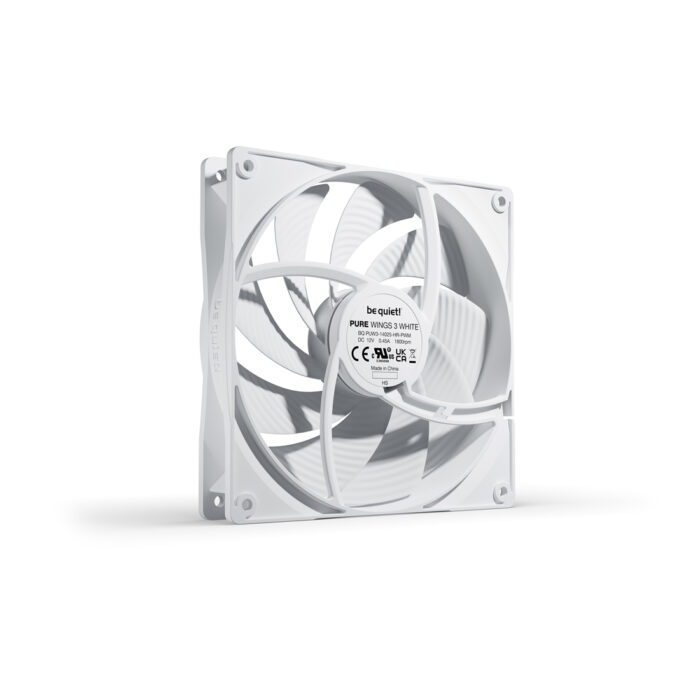 Вентилятор для компьютерного корпуса Bequiet! Pure Wings 3 140mm PWM high-speed White — изображение 2