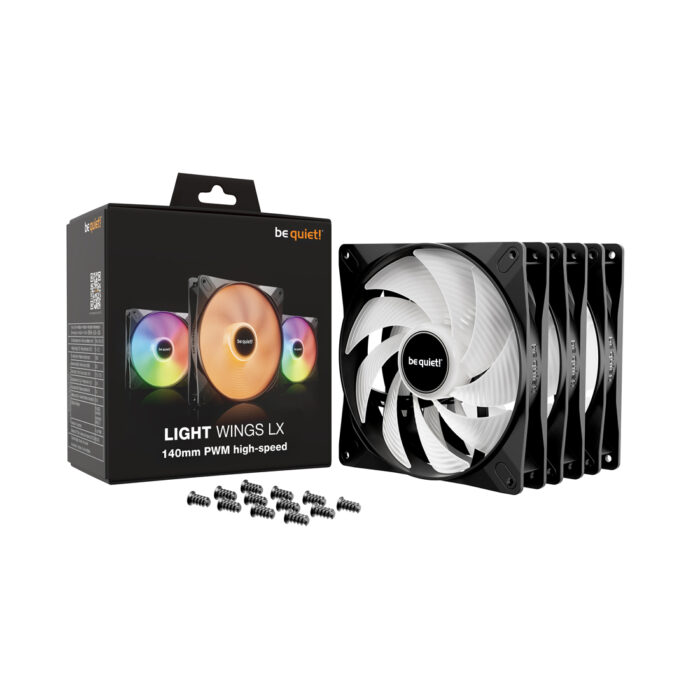 Вентилятор для компьютерного корпуса Bequiet! Light Wings LX 140mm PWM high-speed Triple-pack — изображение 3