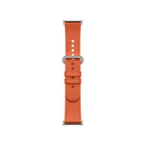 Кожаный сменный браслет Xiaomi Leather Quick Release Strap Coral orange