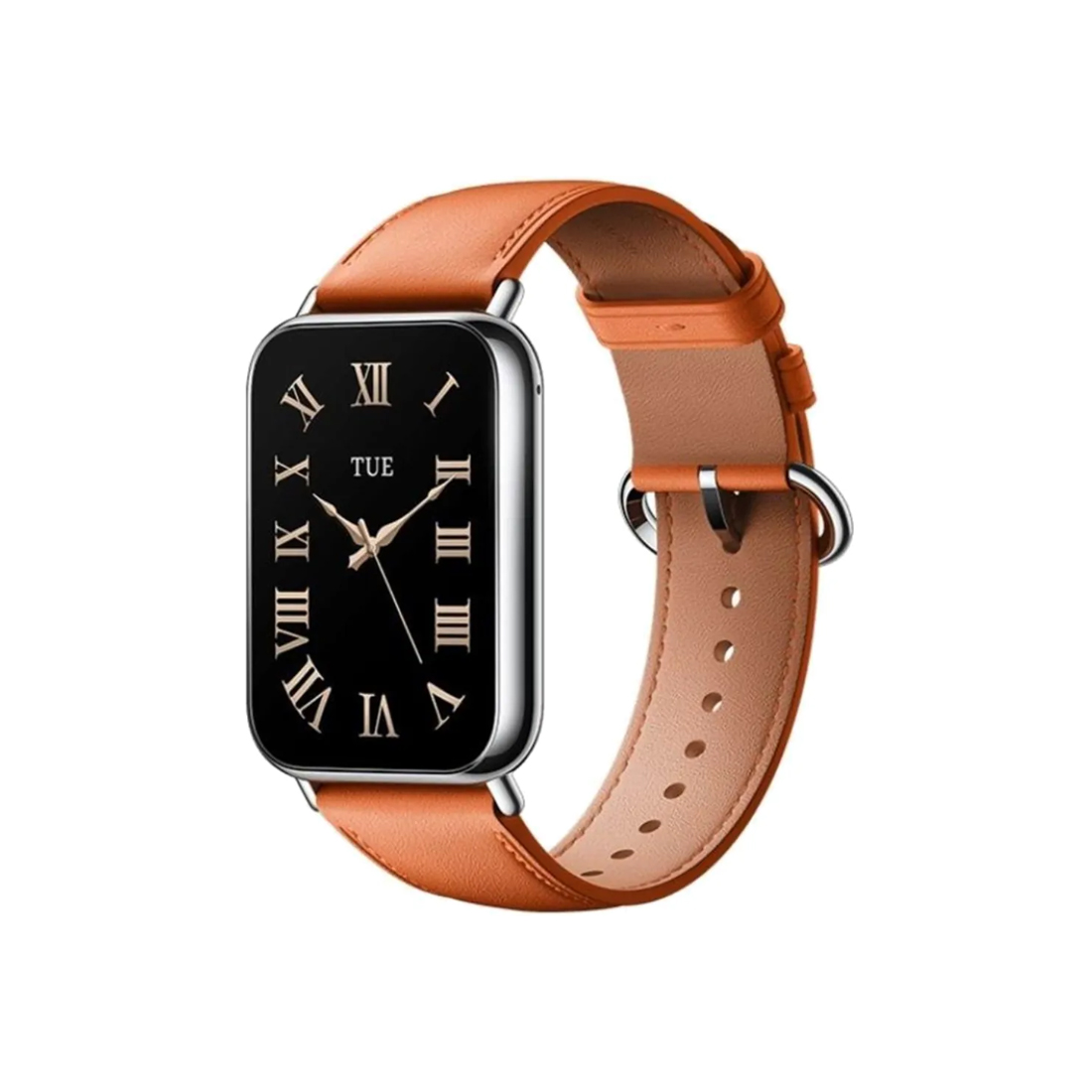 Кожаный сменный браслет Xiaomi Leather Quick Release Strap Coral orange — изображение 3