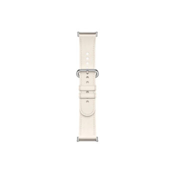 Кожаный сменный браслет Xiaomi Leather Quick Release Strap Cream white