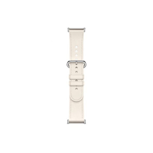 Кожаный сменный браслет Xiaomi Leather Quick Release Strap Cream white