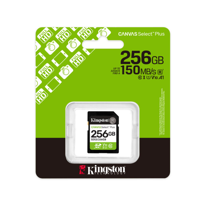 Карта памяти Kingston SDS3/256GB Canvas Select Plus C10 UHS-I U1 V10 256GB — изображение 3