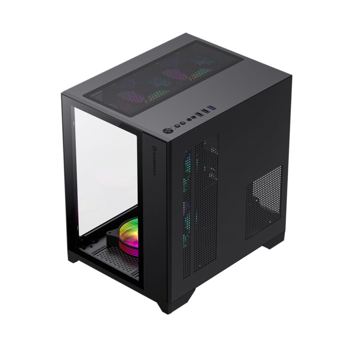Компьютерный корпус Gamemax Infinity Mini 7 ARGB Fans + Controller Black без Б/П — изображение 3