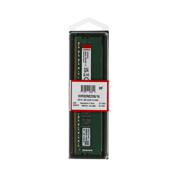 Модуль памяти Kingston KVR32N22D8/16WP DDR4 16GB 3200MHz — изображение 3