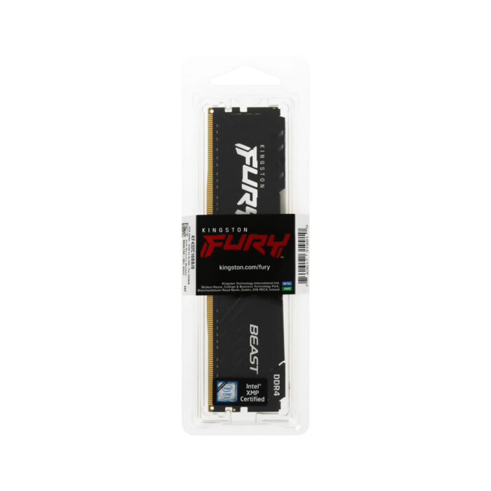 Модуль памяти Kingston FURY Beast KF432C16BB/8WP DDR4 8GB 3200MHz Чёрный — изображение 3