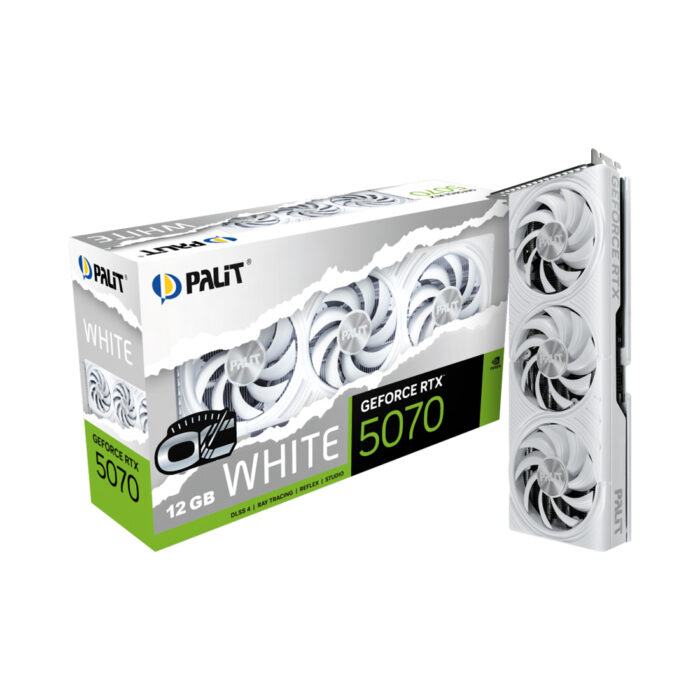 Видеокарта PALIT RTX5070 WHITE OC 12GB (NE75070U19K9-GB2050W) — изображение 3