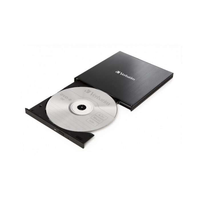 Внешний привод Verbatim CD/DVD 43886 Slim USB-C Чёрный — изображение 2