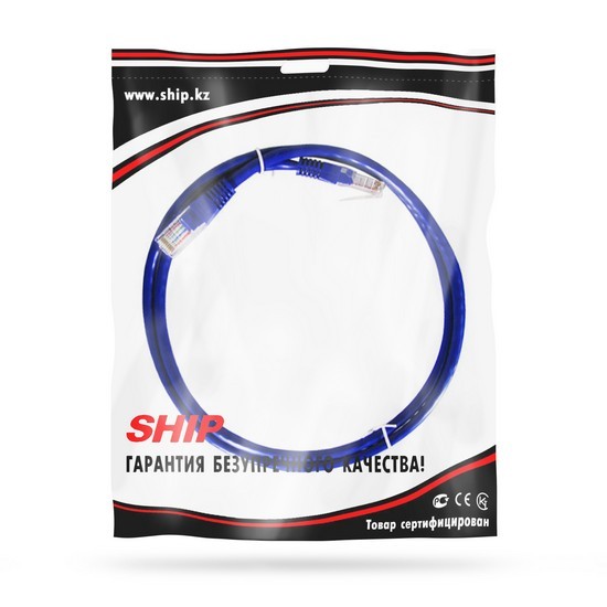 Патч Корд SHIP Cat.5e UTP LSZH RJ-45 1 м S3025BL0100-P — изображение 2