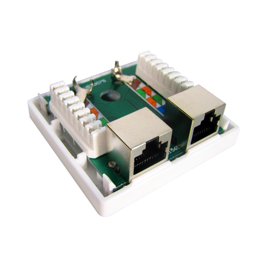 Розетка Настенная телекоммуникационная 2 Модуля SHIP A185-2 — изображение 2