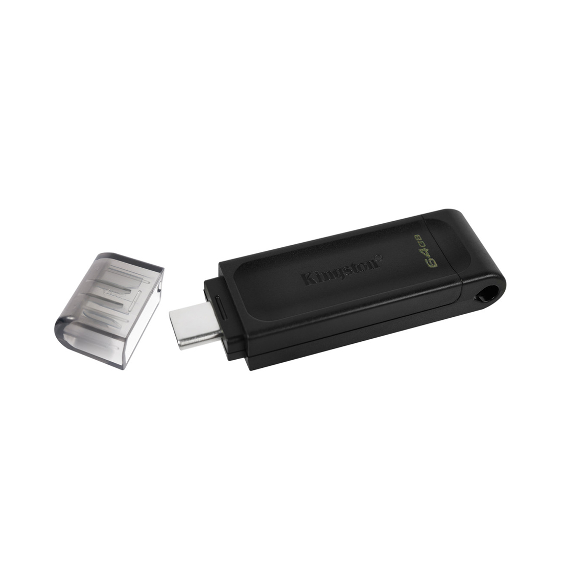 USB-накопитель Kingston DT70/64GB 64GB Type-C Чёрный — изображение 2
