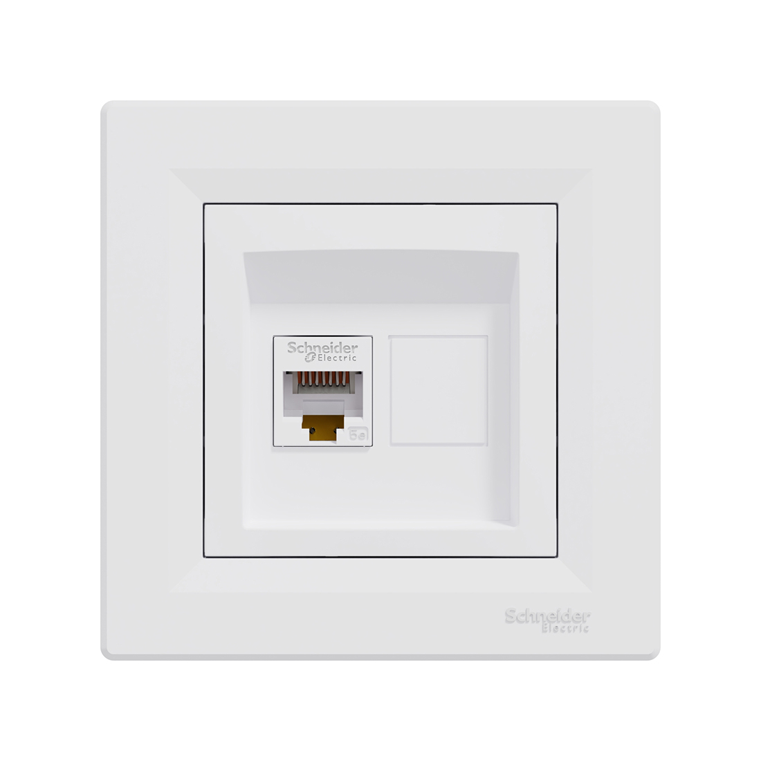 Розетка компьютерная SE EPH4300121 Asfora RJ45 кат. 5e в сборе белый — изображение 2