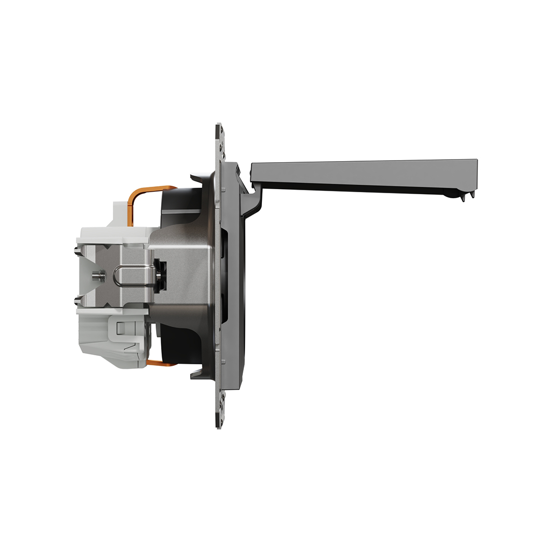 Розетка с заземлением SE EPH3100171 Asfora с крышкой механизм антрацит — изображение 2