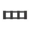 Рамка декоративная Bticino KA4802M3KG Living Now 3 поста черный